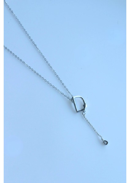 Uzak Şehir D Harfli Çelik Alya Kolye Kararmaz Renk Atmaz