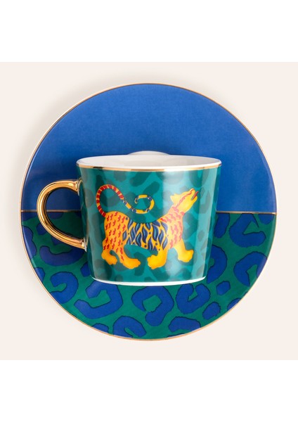 Luohu Porselen Kahve Seti 5X5X6 cm Renkli