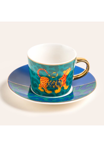 Luohu Porselen Kahve Seti 5X5X6 cm Renkli