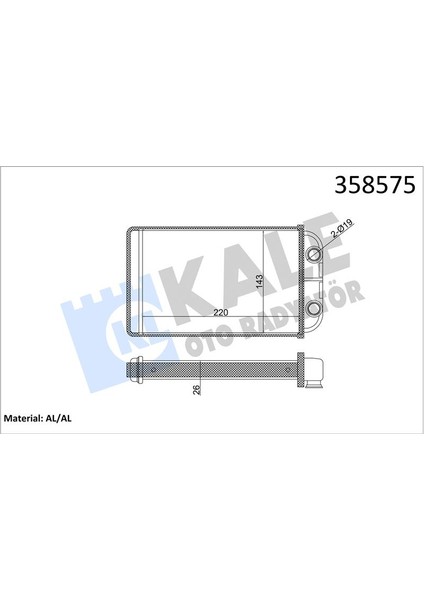Kalorifer Toyota Hılux Heater Core