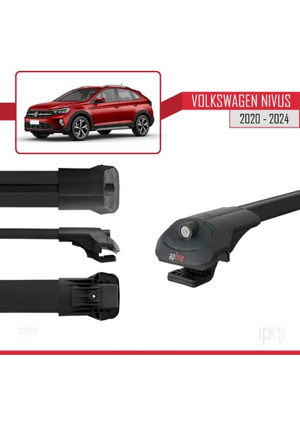 Vw Nivus 2020-2024 Arası ile Uyumlu Ace-1 Ara Atkı Tavan Barı Siyah 2 Adet modelleri