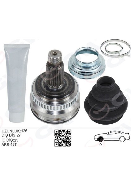 4499013K - Aks Kafası Dış Sağ/sol Bmw E81 E87 E90 E91 E92 Z4 E89 126MM