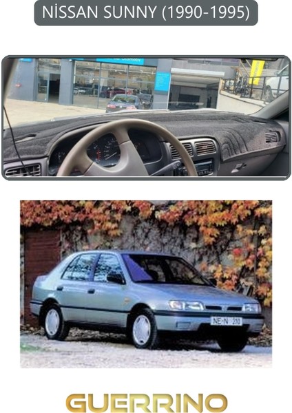 Nissan Sunny 1990-1995TORPİDO Koruma Halısı Gri Kenar
