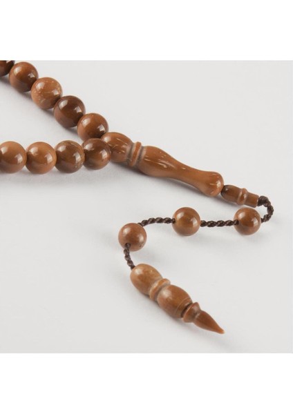 Wizard Yuvarlak Kesim Kuka Tesbih 10 Mm-Açık Kahverengi