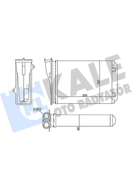 Kalorifer Cıtro N C3 Iıı-Peugeot 2008 I-208 I Kalorifer Al/mknk 200X157X42