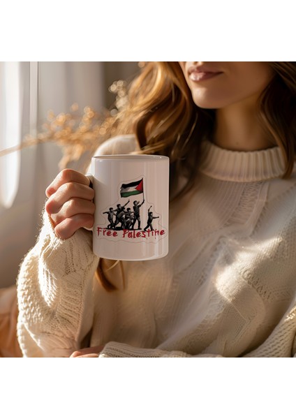 Free Palestine Temalı Baskılı Seramik Kupa Bardak 330ML fırsatları