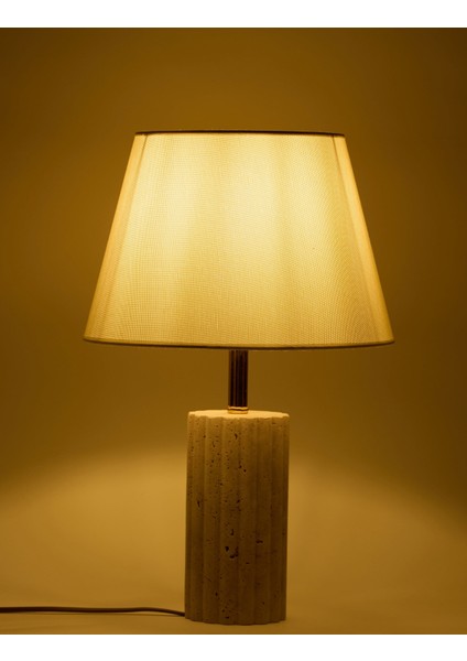 Astra Kumaş Şapkalı Gold Traverten Abajur fırsatları