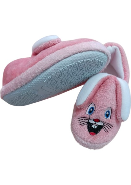 Kız Çocuk Panduf Okul Ayakkabısı Pofuduk Tavşan Peluş Panduf modelleri