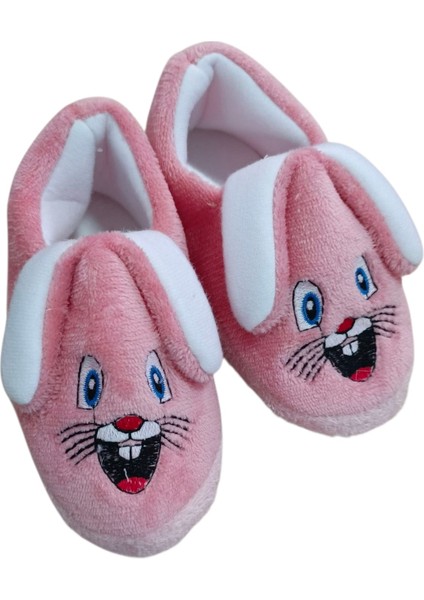 Kız Çocuk Panduf Okul Ayakkabısı Pofuduk Tavşan Peluş Panduf fırsatları