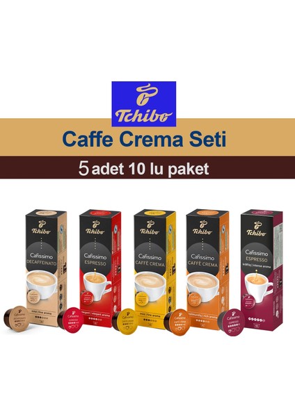 Cafissimo Karma Kapsül Kahve Seti 5 Çeşit x 10 Lu (50 Kapsül)