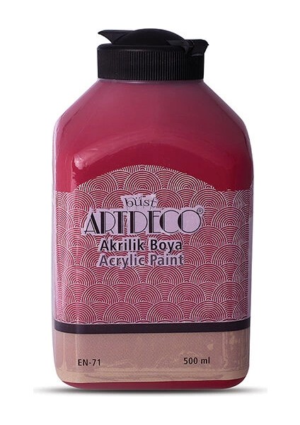 Akrilik Boya 500 Ml. 3019 Kadife Kırmızı