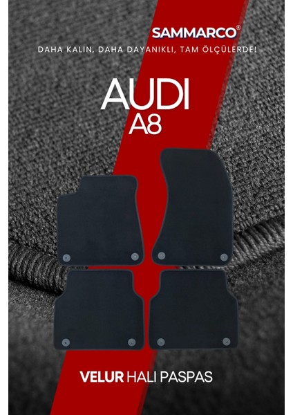 Audi A8 2013 Short Halı Paspas Velur Paspas Kumaş Paspas Oto Paspas modelleri
