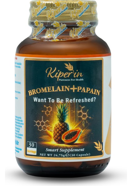 Bromelain+Papain 30 Kapsül