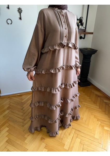 Fırfırlı Salaş Elbise 5067 modelleri