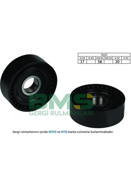 Alternatör Gergi Rulmanı Golf5/6-Jetta-Passat-Scırocco-Tıguan-A3-Leon 1.4tsı 04-10 Blg-Bmy-Cava