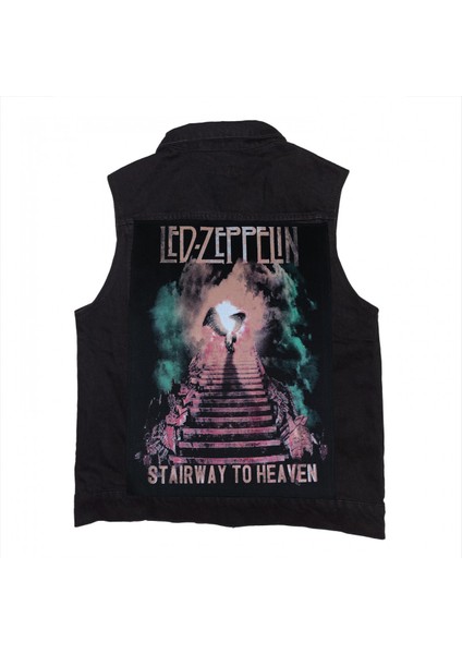 LED Zeppelin Stairway To Heaven Siyah Kot Yelek