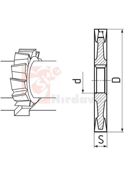 Zps-Fn Kanal Freze 100X10MM 27 Göbek Dın 138 fiyatları