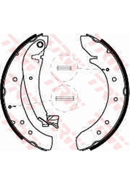 GS8546 - Arka Pabuç Balata Boxer 94-02 Ducato Jumper 94-02 Scudo 07 Jumpy 1.6hdi 07 1800KG 254×57