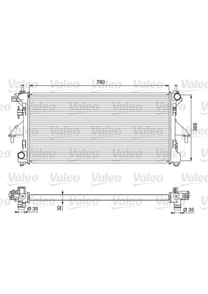 701727 - Radyatör Ducato-Boxer-Jumper 2.2 Hdi 06 Klimasız Klimalı Mek Otom.
