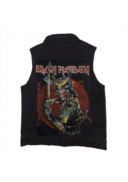 Iron Maiden Senjutsu Siyah Kot Yelek