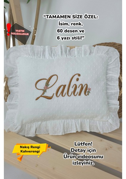 Müslin Yeni Doğan 4katlı Organik %100PAMUK Kişiye Özgü Nakışlı Hastane Çıkış Seti-Papatya Model1