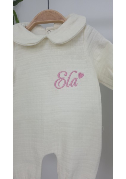 Müslin Yeni Doğan 4katlı Organik %100PAMUK Kişiye Özgü Nakışlı Hastane Çıkış Seti (Kalpli Model-4) fırsatları