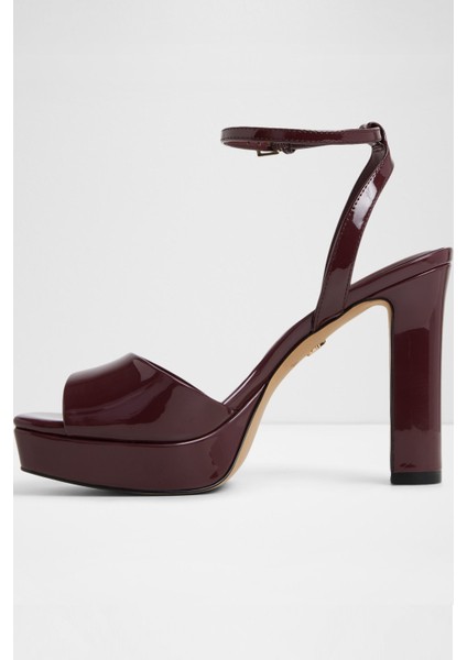 Chicgleam Sandalet Yüksek Topuklu Sandalet Abiye Sandalet - Kırmızı modelleri