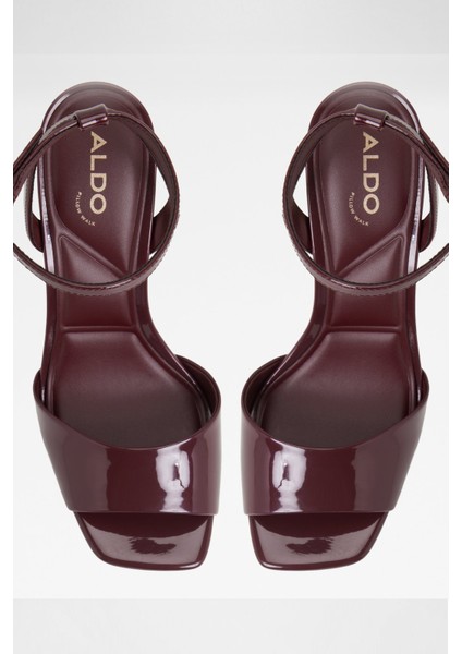 Chicgleam Sandalet Yüksek Topuklu Sandalet Abiye Sandalet - Kırmızı