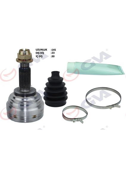 4411000K - Aks Kafası Dış Ön Megane Iı 02-08 -Logan 04-12 1.4/1.6 16V-1.5 Dci Auto/man 23×30X49 145MM