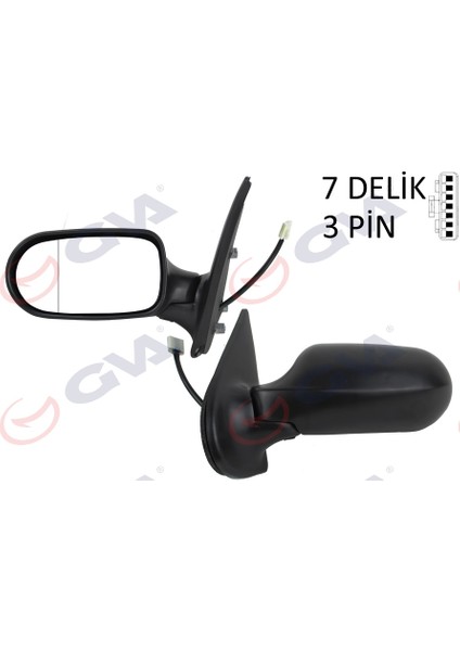 Dış Dikiz Aynası Sol Palıo Weekend 02 Albea 05 Elektrikli Isıtmalı Konveks 3 Fiş VM-6155EAL