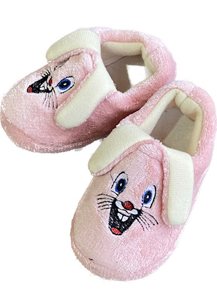 Çocuk Peluş Içi Tüylü Yumuşak Rahat Kaydırmaz Panduf Ev Ayakkabısı Kreş Ayakkabısı Unisex Kız Erkek 1031-124-0003