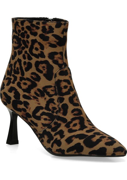 24K-526 4pr Leopar Kadın Topuklu Bot