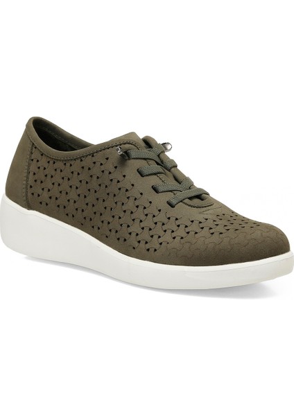 105550.SZ5FX Haki Kadın Dolgu Ayakkabı