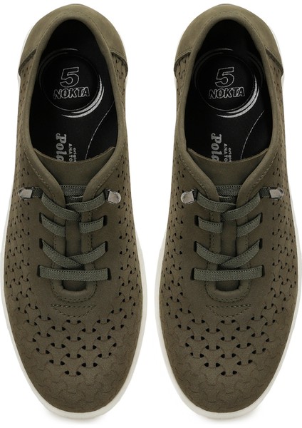 105550.SZ5FX Haki Kadın Dolgu Ayakkabı