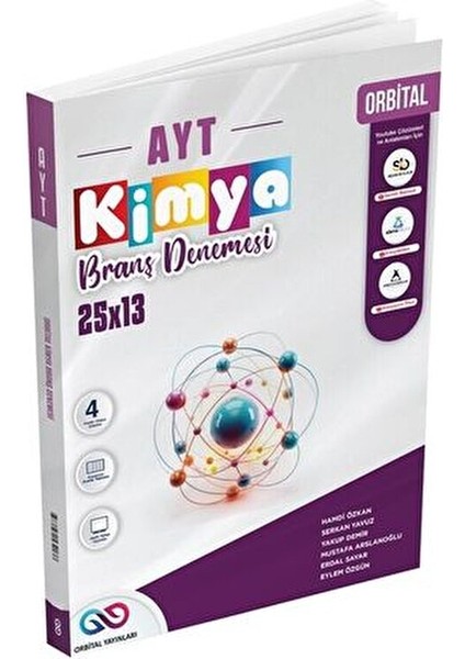 AYT Kimya 25 x 13 Branş Denemeleri Üniversite Hazırlık İçin 128 Sayfa fiyatları