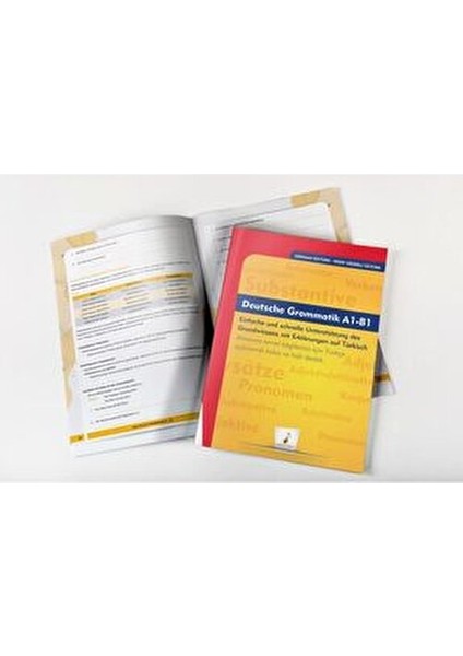 Pelikan Deutsche Grammatik A1-B1 Almanca Dil Bilgisi Kitabı Mesleki Hazırlık İçin 200 Sayfa modelleri