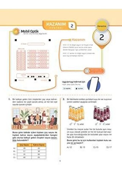Hiper Zeka 8. Sınıf Haftalık Hep Matematik Deneme Seti LGS Uyumlu 40 Deneme fırsatları