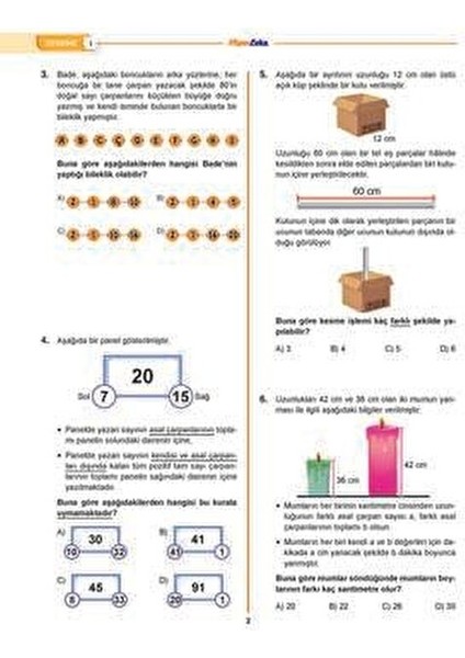Hiper Zeka 8. Sınıf Haftalık Hep Matematik Deneme Seti LGS Uyumlu 40 Deneme indirimleri
