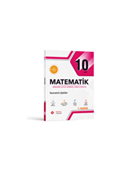 10.Sınıf Matematik Çokgenler Dörtgenler Özel Dörtgenler Prizma Piramit Kazanım Kitabı fiyatları