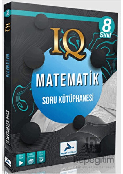8. Sınıf IQ Matematik Soru Kütüphanesi Ciltli 496 Sayfa Türkçe Yayın 2024 modelleri