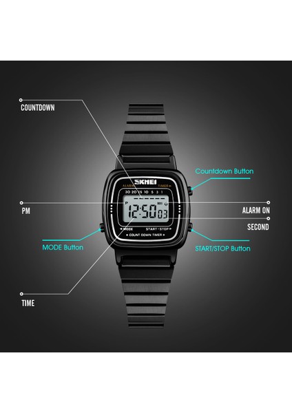 Dijital Kadın Saat Su Geçirmez (Yurt Dışından) fırsatları