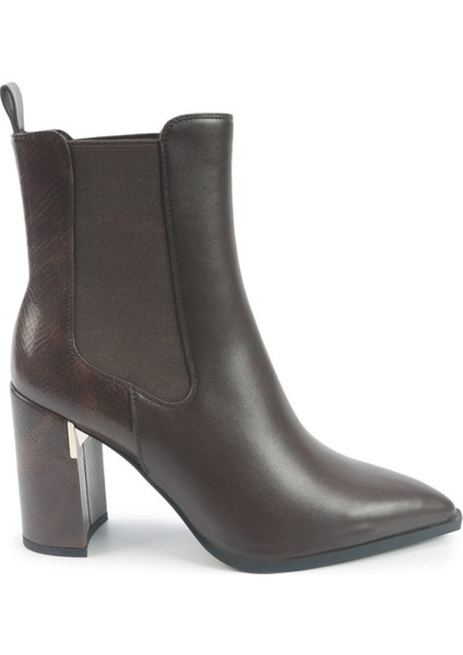 Fabıola 5pr Kahverengi Kadın Topuklu Bot