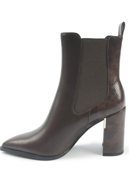 Fabıola 5pr Kahverengi Kadın Topuklu Bot
