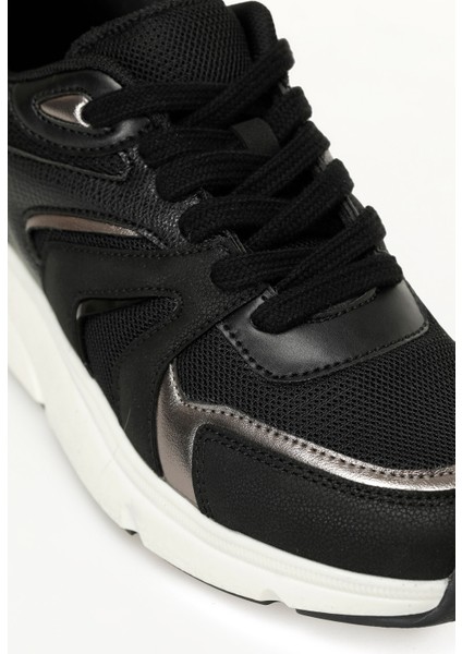 25K-3011 5pr Siyah Kadın Sneaker