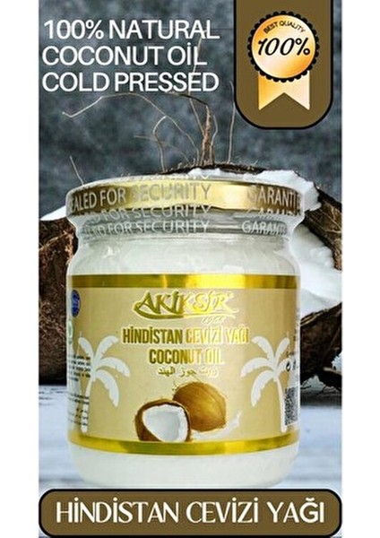 Hindistan Cevizi Yağı Vegan Özellikte 150 g Cilt ve Saç Bakımı İçin Kadınlara Özel