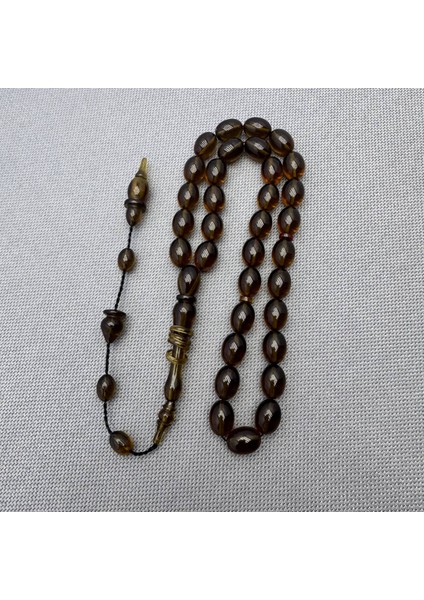 Usta Işçilikli Hakkalı Özel Imameli Buğulu Sıkma Kehribar Tespih modelleri