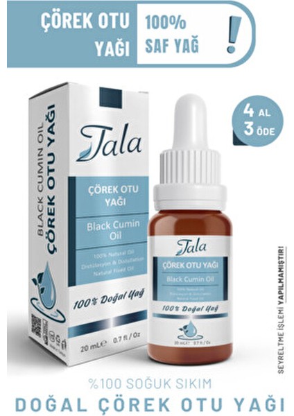 Çörek Otu Yağı Saf Ve Doğal Soğuk Sıkım 20 Ml fiyatları