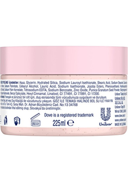 Vücut Peelingi Kremsi Yapısıyla Cildi Besler ve Nemlendirir 225 ml Tüm Ciltler