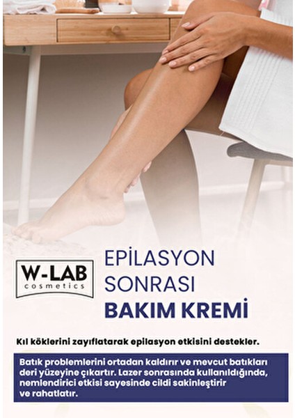 Epilasyon Sonrası Nemlendirici Bakım Kremi 200 ml Cilt Sakinleştirici Etki