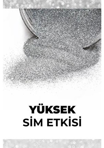 Yüz Ve Vücut Simi Işıltılı Etkiyle 5x4.5 cm Kolay Uygulama İçin